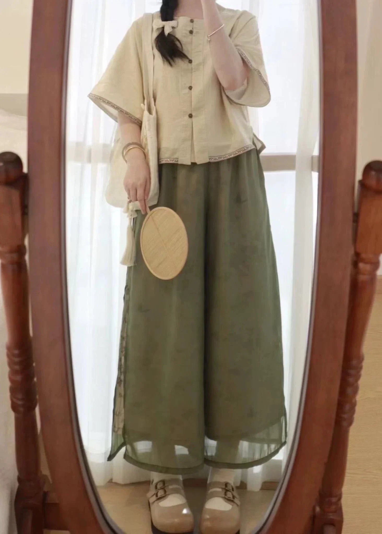 Peach Creek | 2-Piece Plus Pants Set (桃溪)