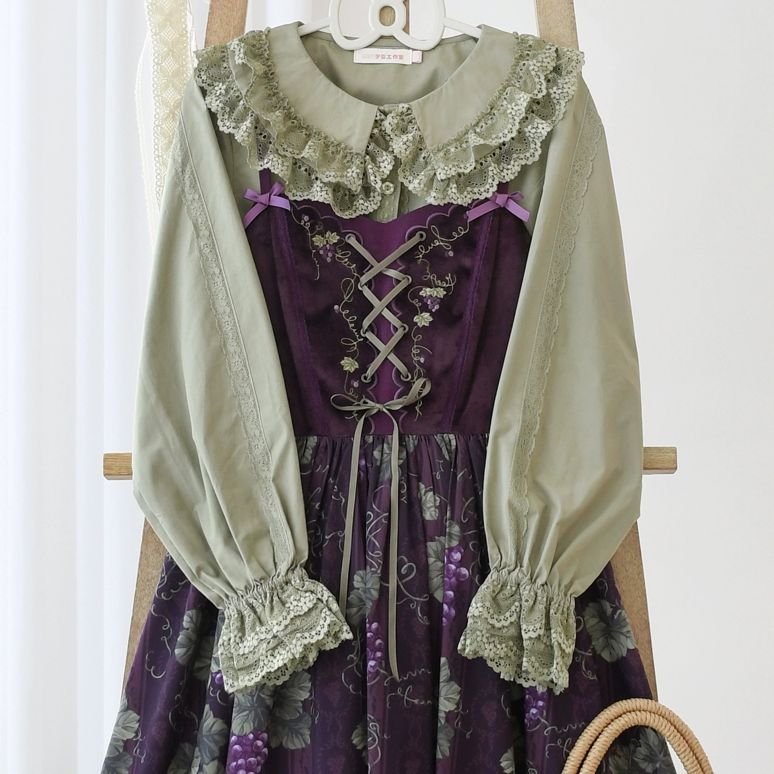 Hyde Garden - Daily Lolita Shirt Cotton Blouse Long Sleeves