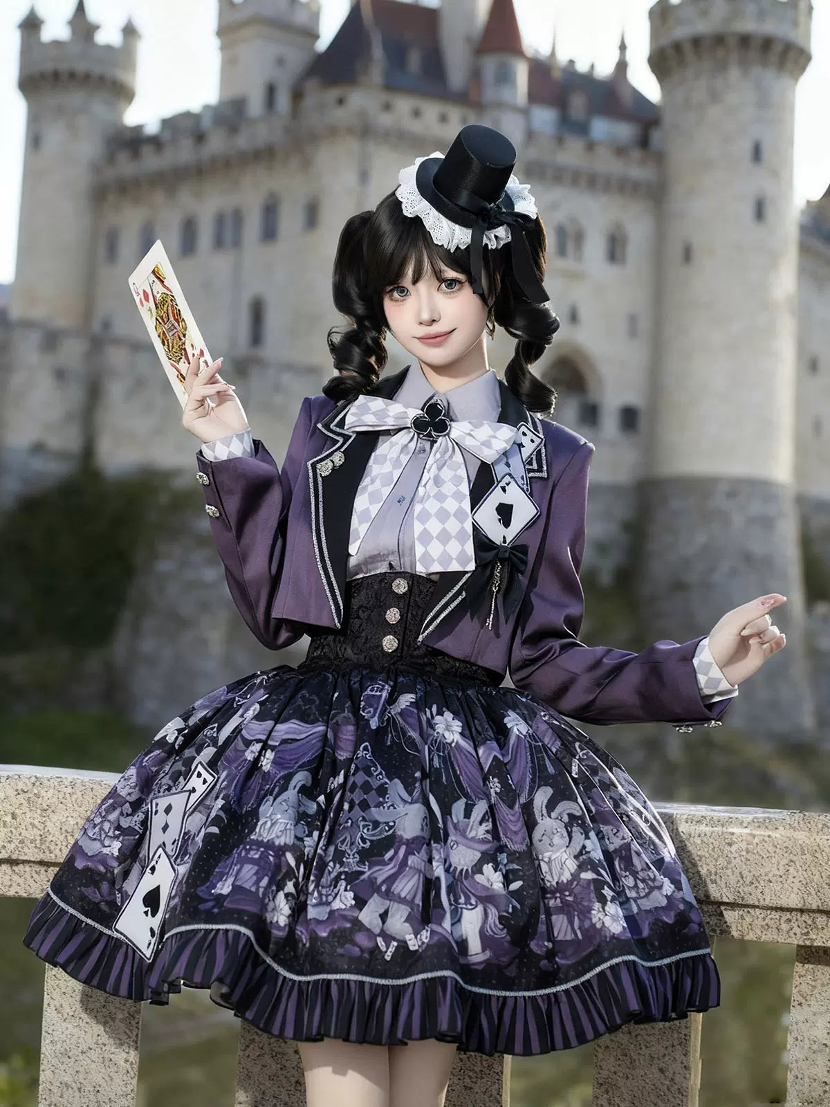 Magic Troupe - Gothic Lolita Outfit, Bunny Printed Skirt