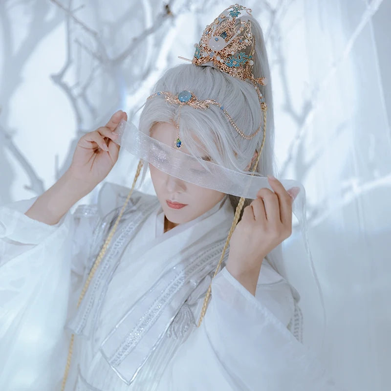 Hanfu Hair Accessories Set: Feather Fairy