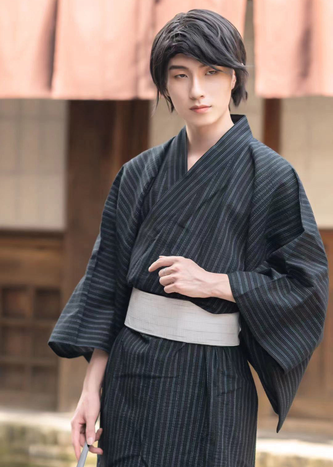 Shadow Warrior | 2-Piece Unisex Linen Kimono (影武者)