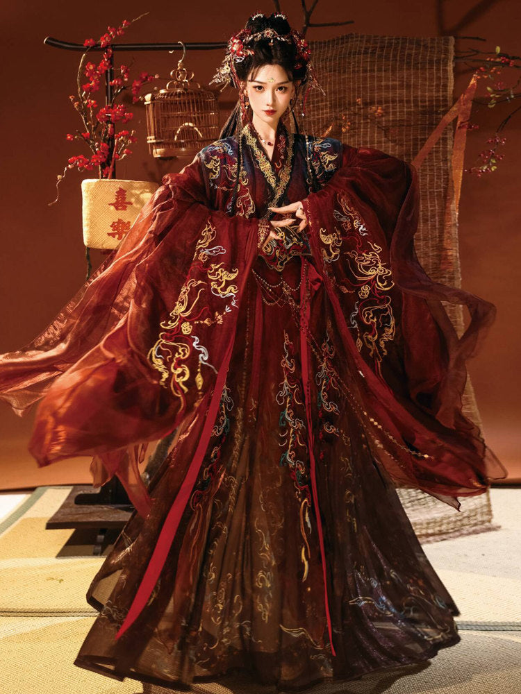 Wei Jin Dynasty Qiyao Ruqun Hanfu | Immortal 绛罗仙