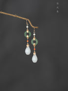Crystalline Ring Antique Earrings | Hanfu Jewelry