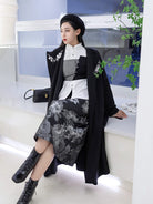 New Chinese Style Long Sleeve Shirt & Spiral Wrap Skirt - Duihaoruzuo 对号入座 (Preorder)