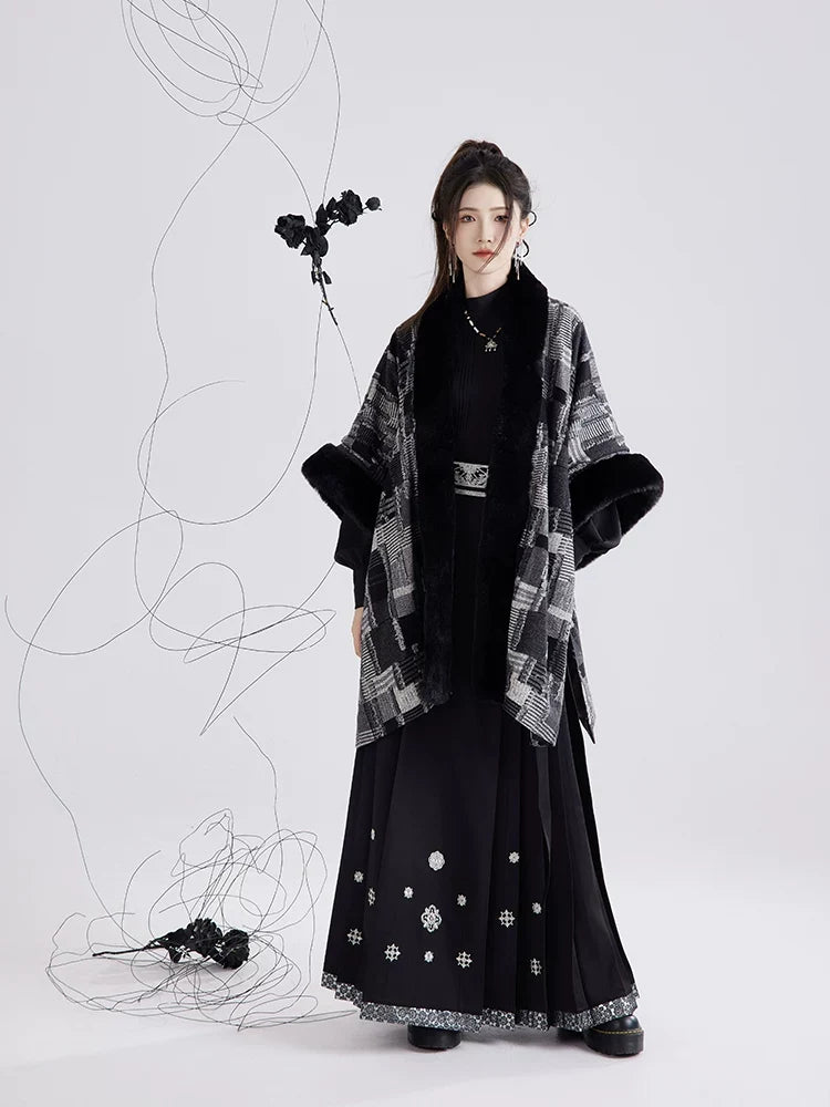 Ming Dynasty Modern Hanfu Shawl - Farewell to Nanzhou 别南州