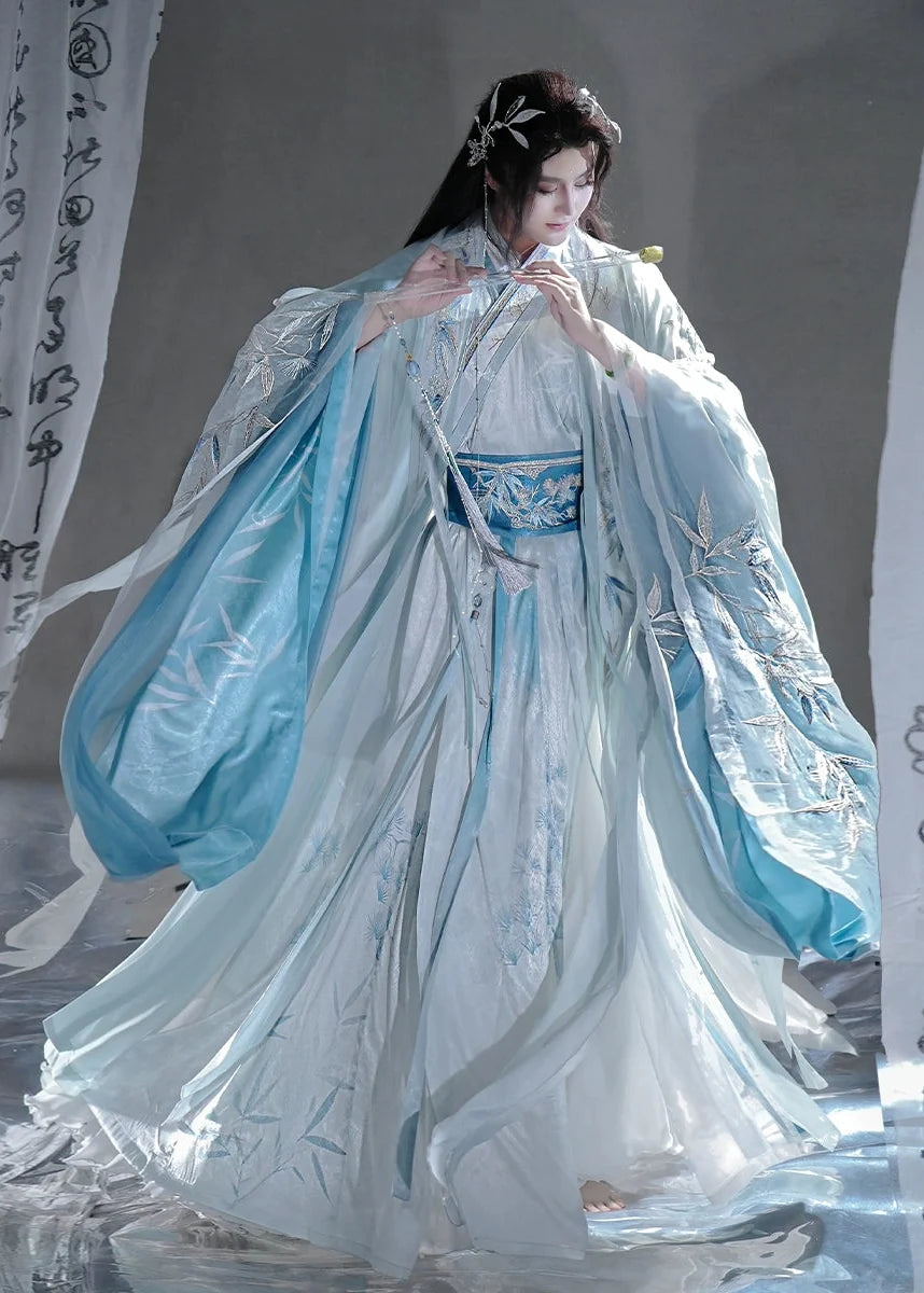 Bamboo Pine | 10-Piece Unisex Hanfu Set (岁寒三友)