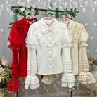 Sweet Lolita Shirt Peter Pan Collar Blouse Detachable Sleeves