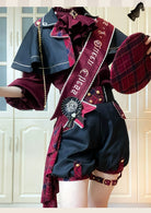 Queen's Chess - Ouji Lolita Cape Shirt & Shorts Set