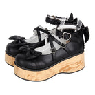 Angelic Imprint - Princess Lolita Platform Shoes, Wood Grain Sole