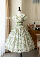 Forest Holiday - Vintage Daily Lolita Floral Printed OP Dress