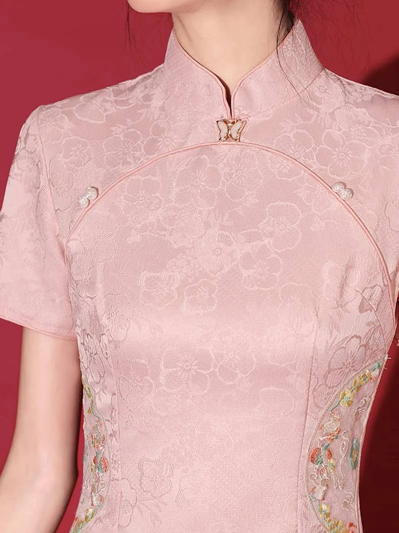 Charming Pink Qipao