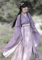 Purple  Wei Jin-style Flowing Chinese Hanfu Dress