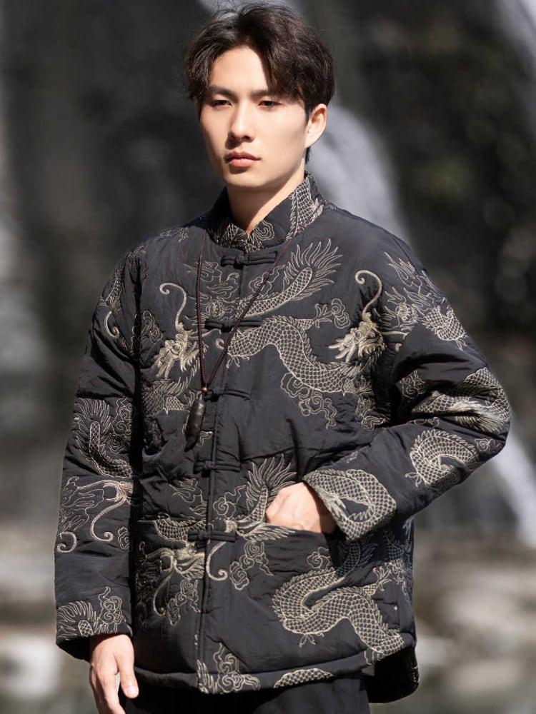 Retro Padded Jacket Men’s Winter Cotton Coat