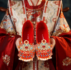 Bliss Traditional Chinese Bridal Hanfu Shoes