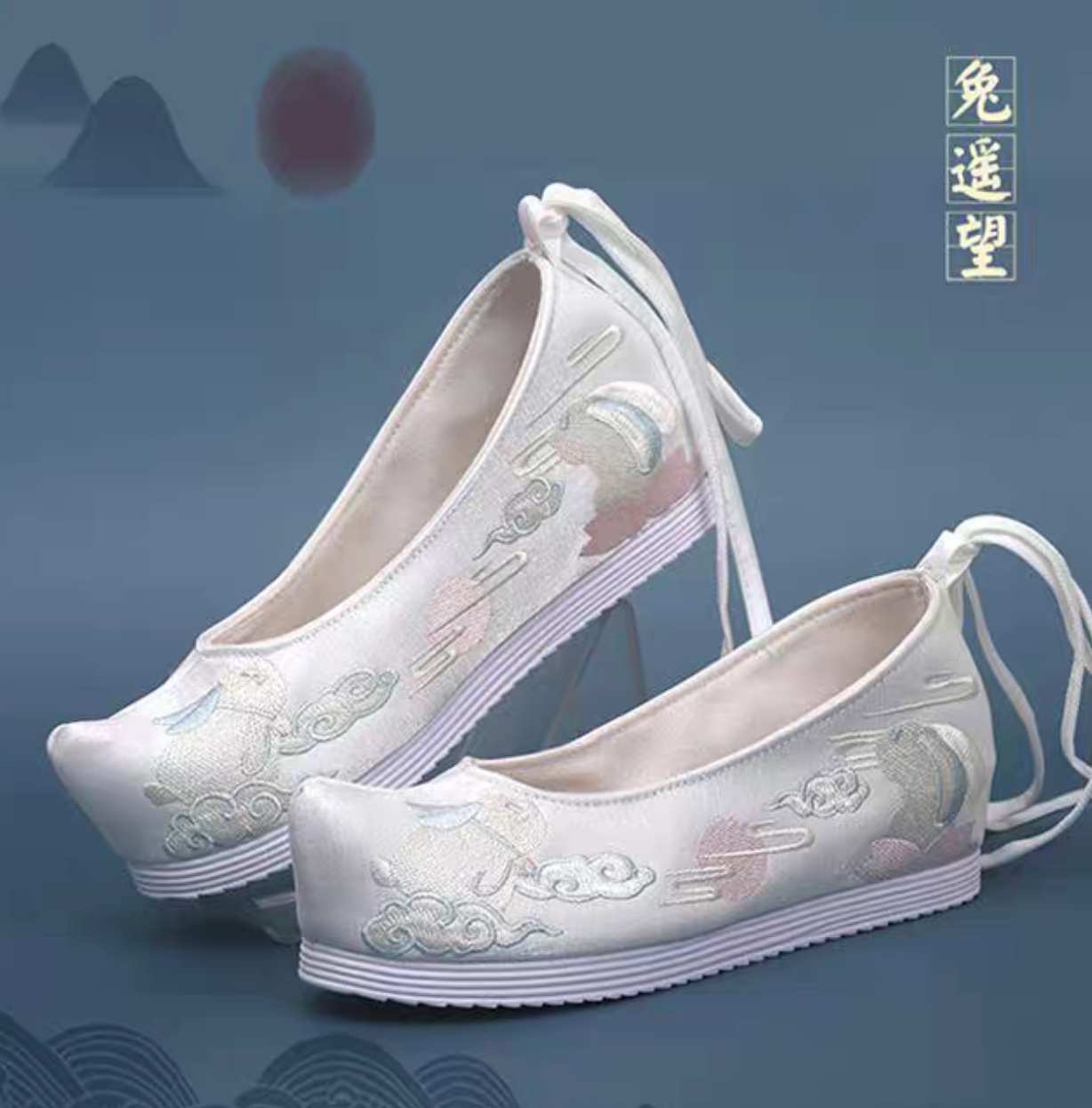 Lunar Bunny Traditional Chinese Hanfu Shoes