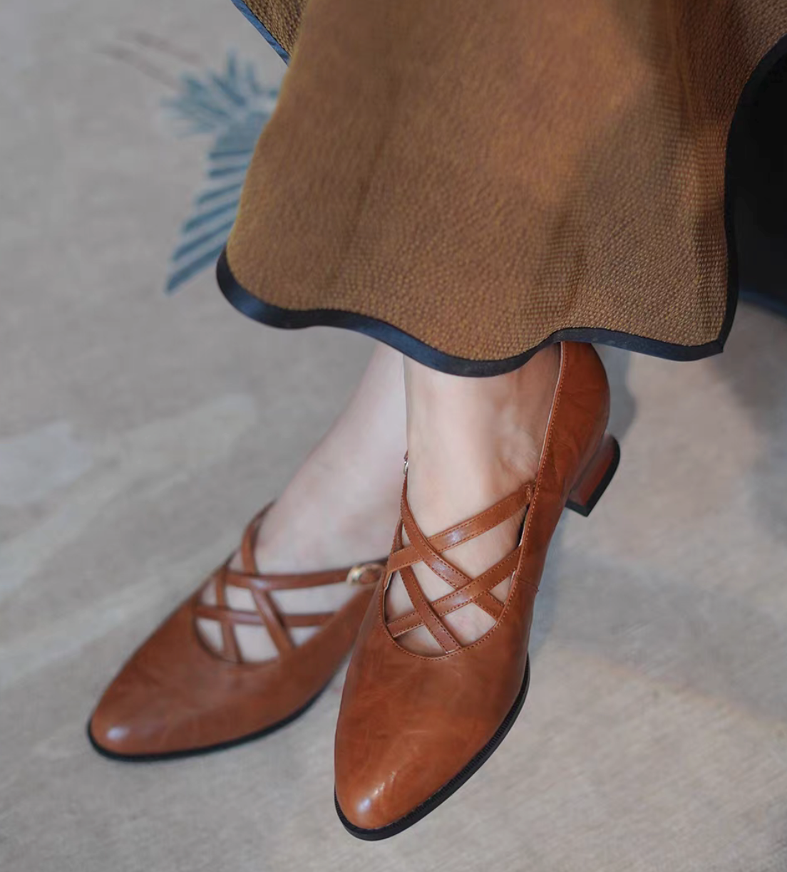 Yuanlin Vintage Qipao Mary Jane Heels
