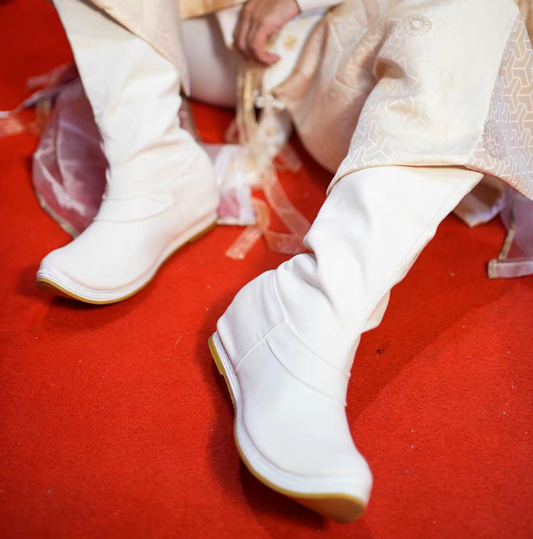 Cotton Traditional Chinese Hanfu Boots for Men