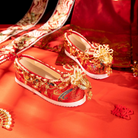 Fragrant Flowers Traditional Chinese Bridal Hanfu Shoes