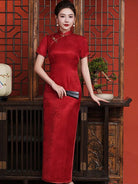 Aslin Hanfu Qipao- 19 mome mulberry silk, high-end long Cheongsam