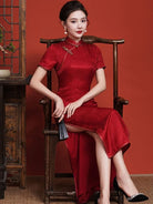 Aslin Hanfu Qipao- 19 mome mulberry silk, high-end long Cheongsam