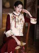 Elegant Spring Festival Qipao winter set with warm materials and timeless festive details