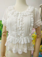 Summer Short Sleeve Lace Lolita Blouse