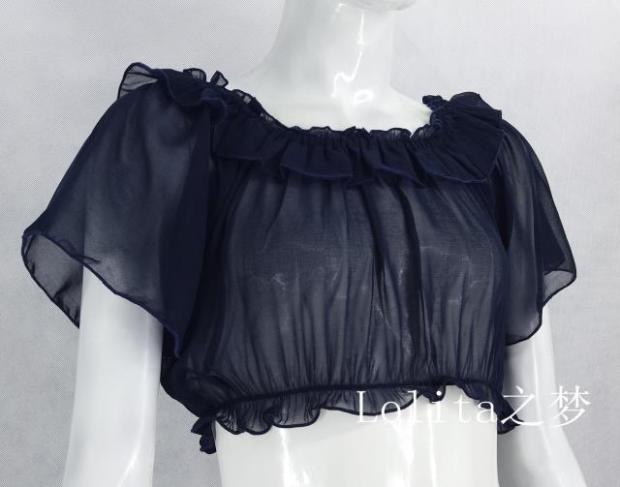 Daily Lolita Flutter Sleeve Shirt Multicolors