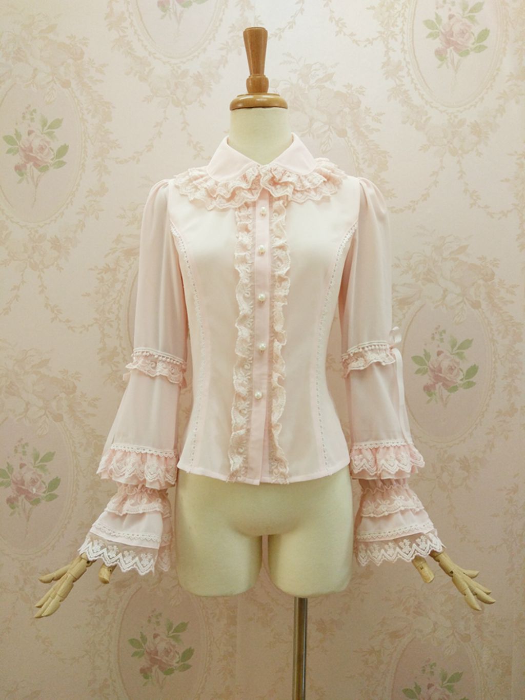 Double-layer Flounce Chiffon Lolita Blouse