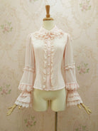 Double-layer Flounce Chiffon Lolita Blouse
