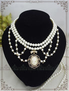 Manor Ball II - Retro Lolita Necklace Pearl Necklace