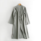Wu Xiao 无宵 Without Night Song Ming Unisex Cotton Linen Parallel Panel Tied Long Cardigan