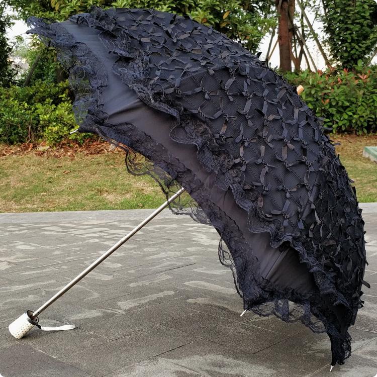 Foldable Sunscreen Princess Lolita Parasol with Bows