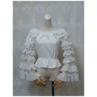 Yami - Elegant Lolita Hime Sleeves Ruffled Chiffon Sleeves