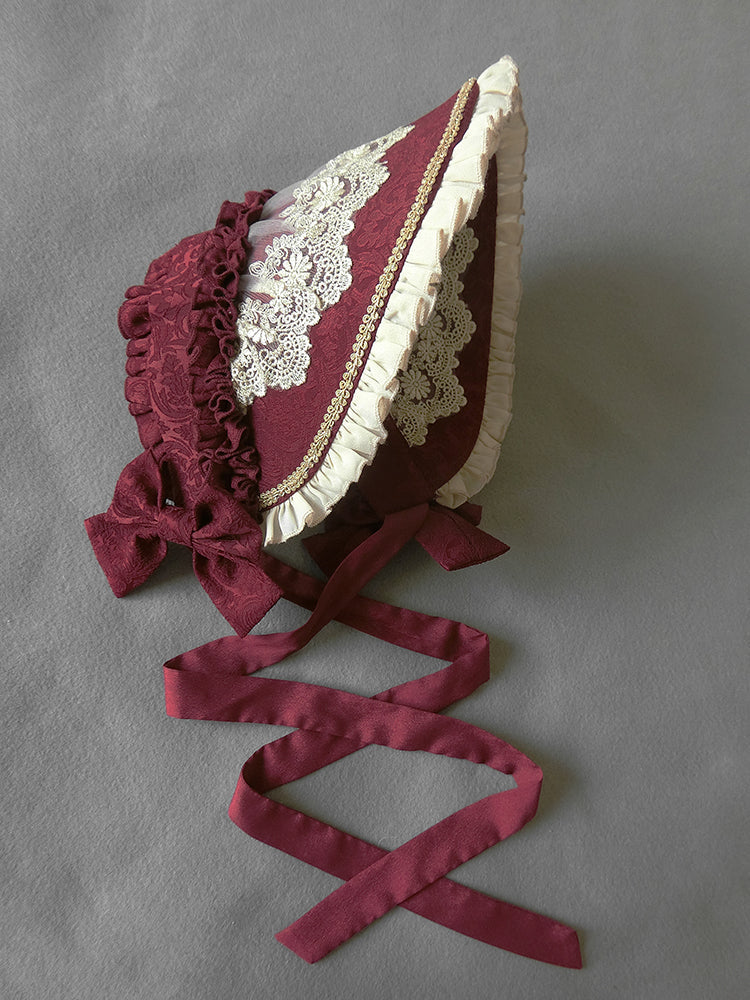 Victoria Doll - Vintage Lolita Adjustable Bonnet Multicolor