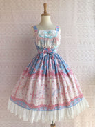 Rose Carousel - Sweet Lolita Carousel Printed JSK Dress