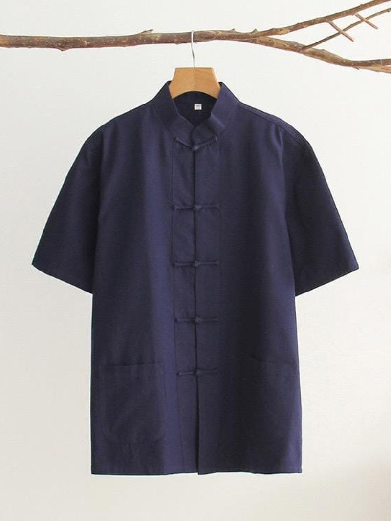 Cotton fabric, Tang suit shirt, Chinese kung fu shirt
