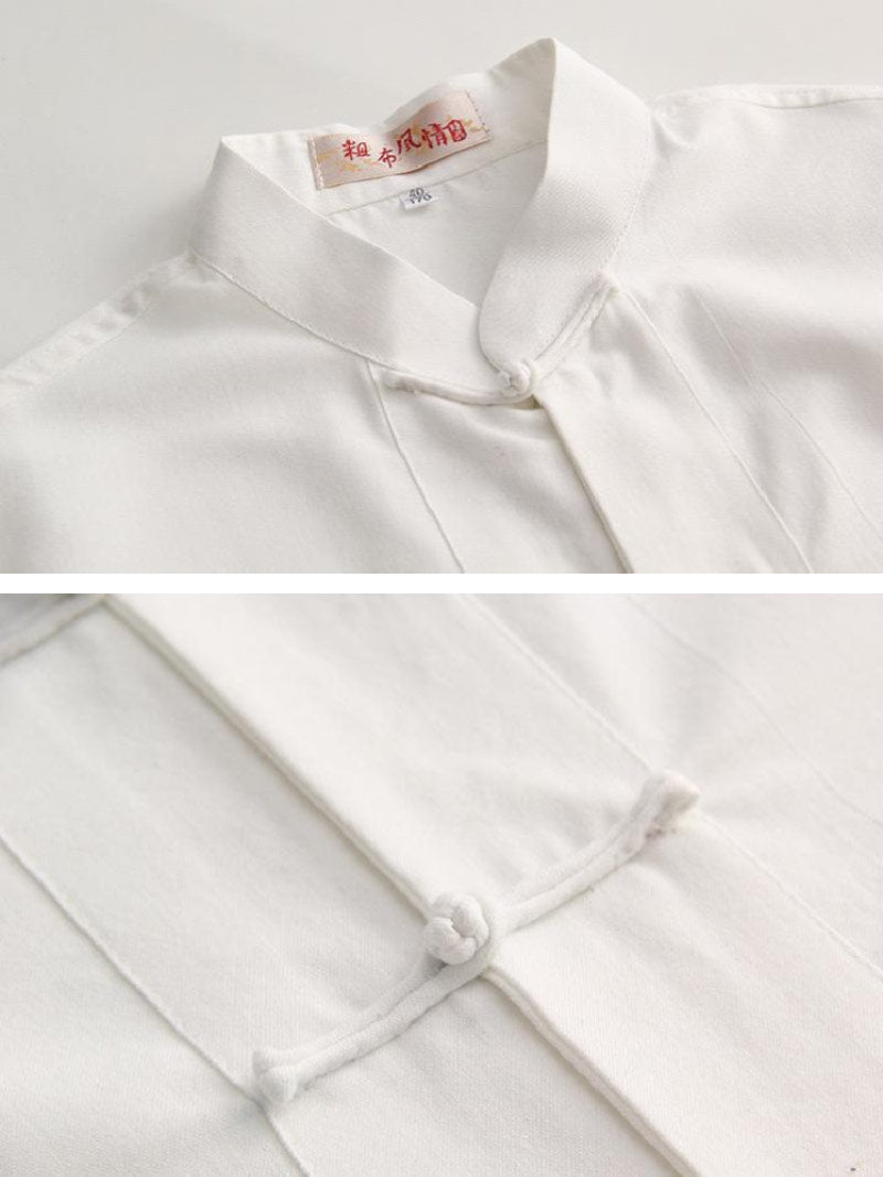 Cotton fabric, Tang suit shirt, Chinese kung fu shirt