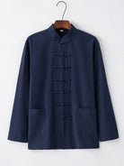 Aslinhanfu Linen fabric, Chinese Tang Suit set, Kong fu Suit set