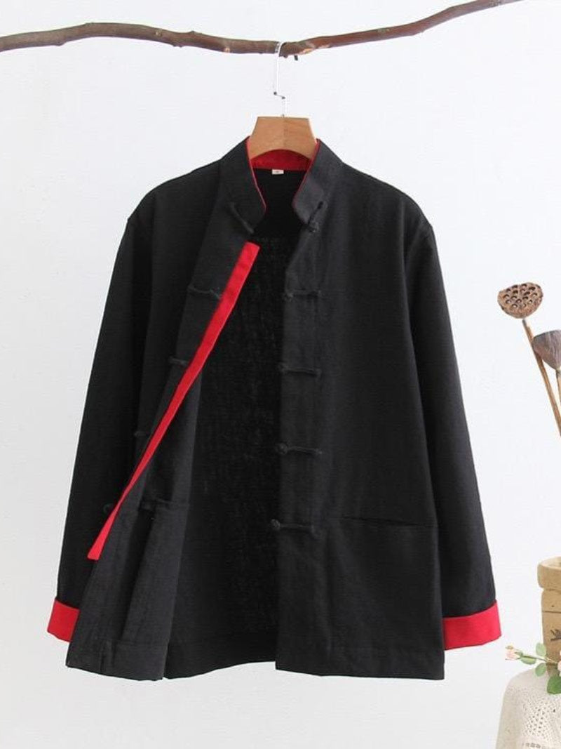 Cotton Tang suit shirt, Chinese traditional Martial Arts suit shirt