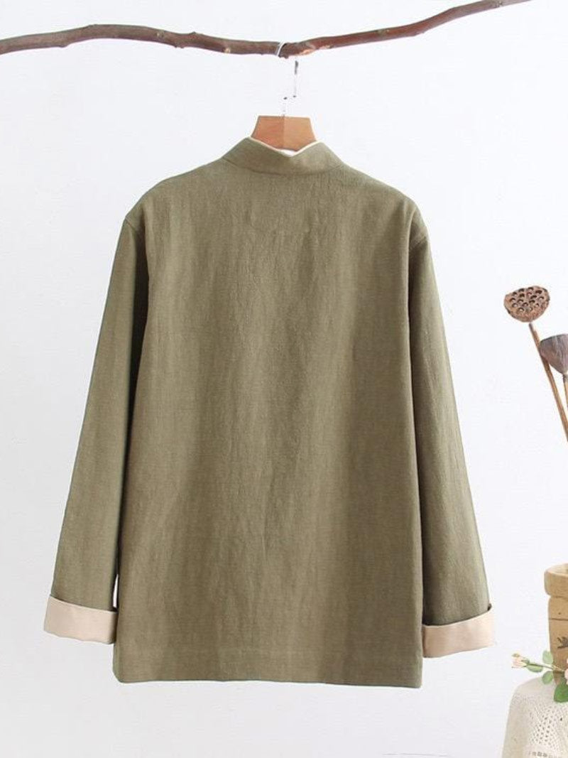Cotton Tang suit shirt, Chinese traditional Martial Arts suit shirt