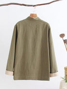 Cotton Tang suit shirt, Chinese traditional Martial Arts suit shirt
