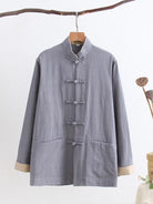 Cotton Tang suit shirt, Chinese traditional Martial Arts suit shirt