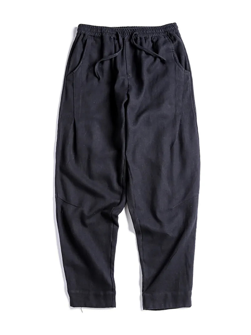 Tang Suit Pants | Chinese Linen Cotton Loose Casual Trousers for Men
