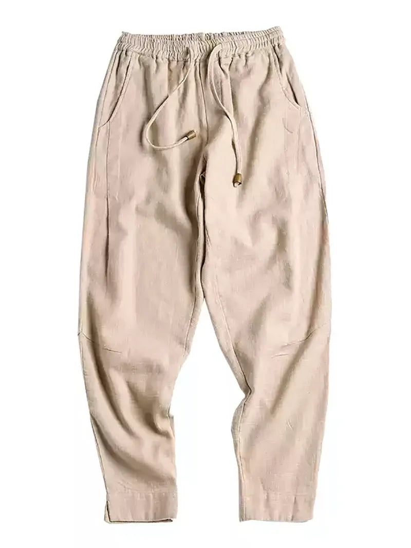 Tang Suit Pants | Chinese Linen Cotton Loose Casual Trousers for Men