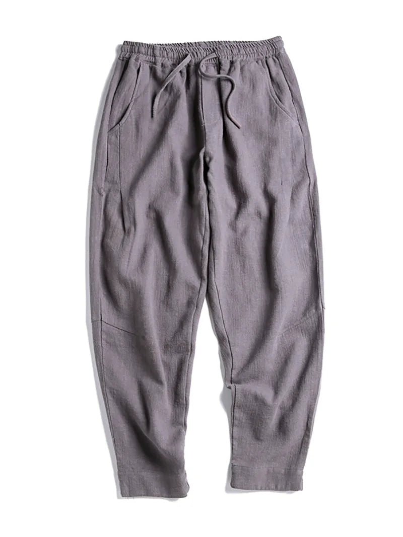 Tang Suit Pants | Chinese Linen Cotton Loose Casual Trousers for Men