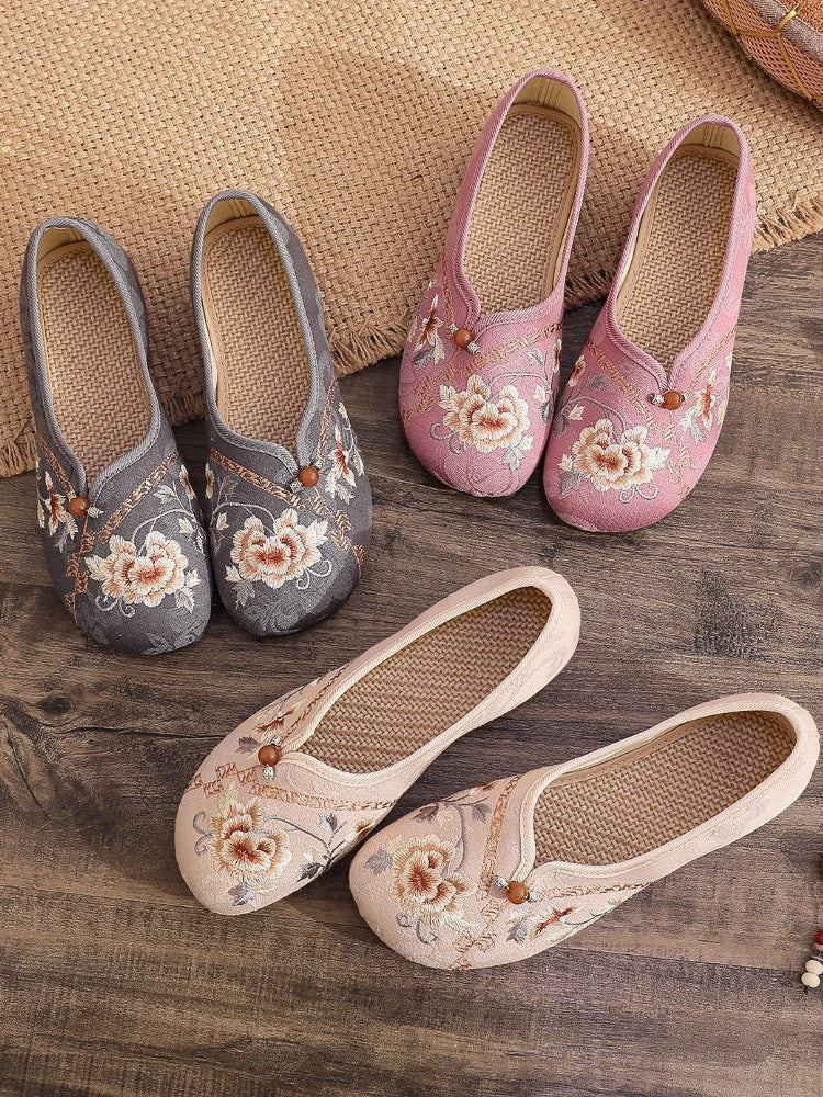 Traditional Chinese Shoes Antique Hanfu Embroidered Shoes