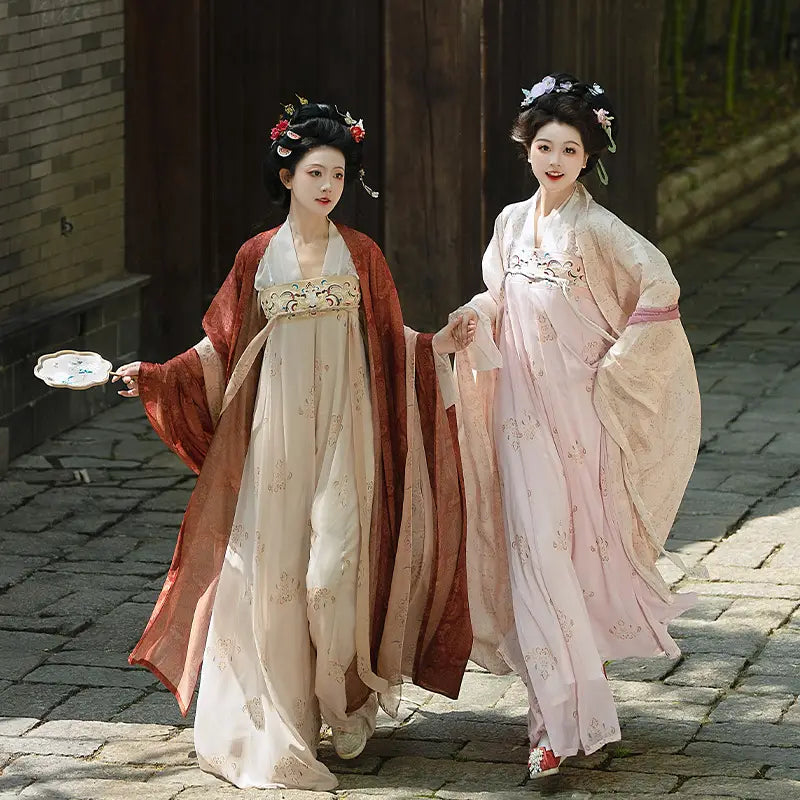 Traditional Chinese Clothing-Tang Dynasty Hanfu Set | Jasmine