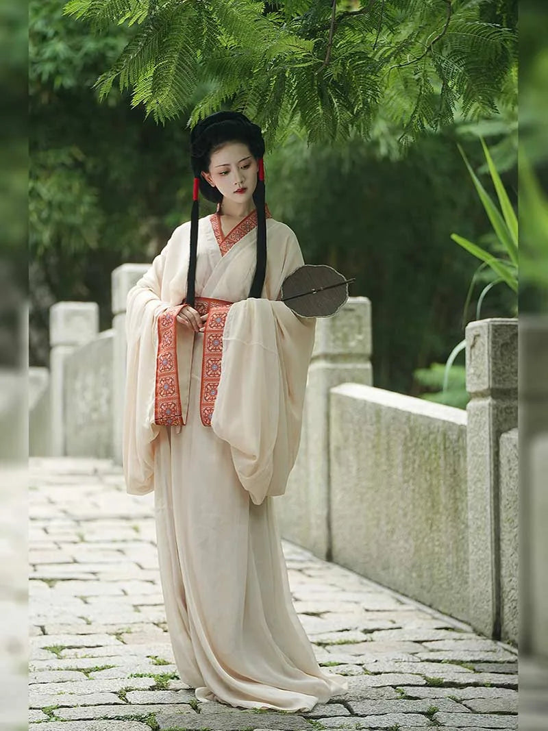 Hanfu dress – Warring States Masan Chu Tomb replica trailing Zhiju robe