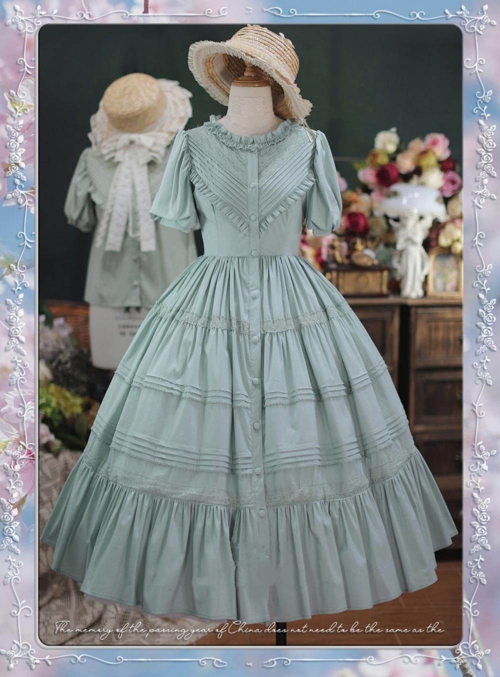 Tiny garden - Elegant Lolita Short Sleeve OP Multicolors