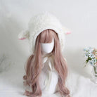 Xiaogui - Kawaii Lolita Earflap Hat Winter Lolita Earflap Hat Sheep Ear